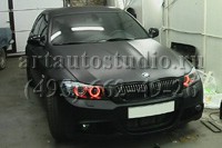 BMW 3 оклейка черной матовой пленкой