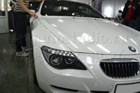 BMW 6 ламинация передней части авто плёнкой