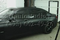 BMW 7 стайлинг чёрной матовой плёнкой