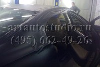 BMW 7 стайлинг чёрной матовой плёнкой