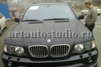 BMW X5 стайлинг карбоновой плёнкой