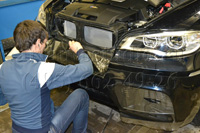 BMW X5 M ламинация кузова автомобиля защитной плёнкой