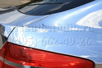 BMW X6 обклейка серебряной хром плёнкой
