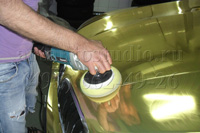 BMW X6 полировка золотой зеркальной плёнки