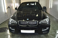 BMW X6 ламинация передней части автомобиля