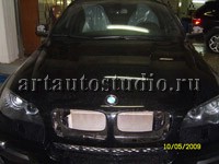 BMW X6 стайлинг карбоновой плёнкой, оклейка винилом под карбон