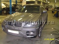 BMW X6 стайлинг карбоновой плёнкой