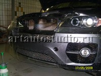 BMW X6 стайлинг карбоновой плёнкой