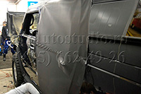 Hummer стайлинг плёнкой Carbon 3D