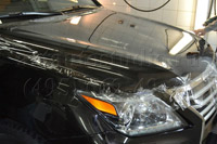 Lexus 570 ламинация передней части автомобиля защитной плёнкой