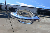 Volkswagen Touareg обклейка зеркальной хром плёнкой