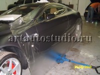 Aston Martin стайлинг матовой и карбоновой плёнками