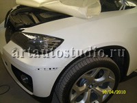 BMW X6 M стайлинг матовой плёнкой