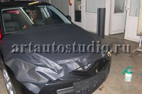Mazda 3 стайлинг карбоновой плёнкой и ламинация защитной плёнкой