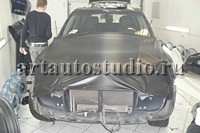 Porsche стайлинг карбоновой плёнкой