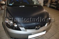 Mazda Demio карбоновая плёнка на капот