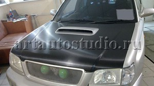 Subaru Forester карбоновая плёнка на капот